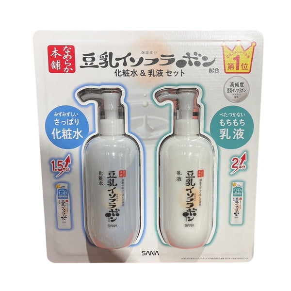 なめらか本舗 豆乳イソフラボン化粧水&乳液セット 各300ml - ナショナルマート通販